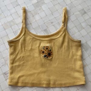 Hollister Yellow Crop Top